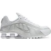 Nike Shox R4 'White and Metallic Silver'
